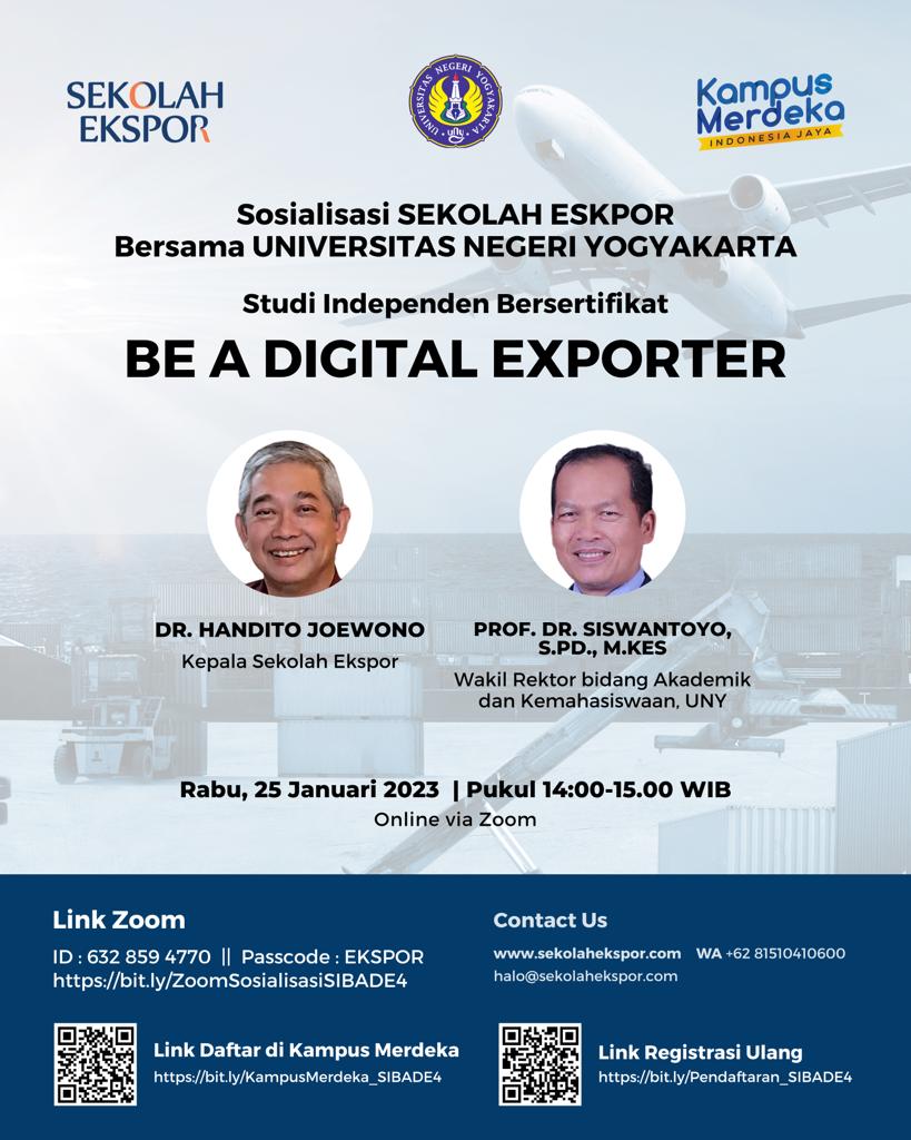 Poster : Be A Digital Exporter